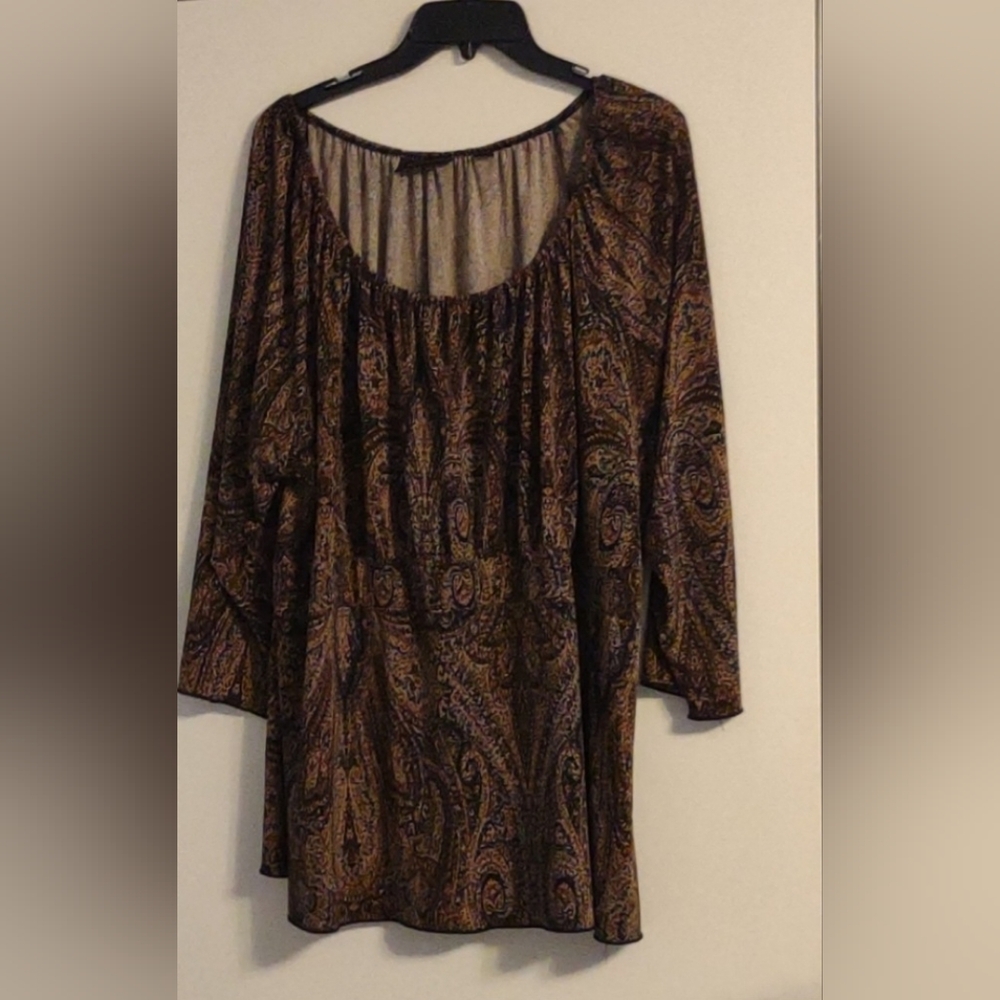 Avenue Stretch multicolor 3/4 sleeve blouse size 22/24